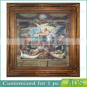 1 Pc Customized Antique Gold Picture Frame With Oil Painting thumbnail-1