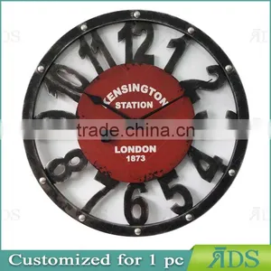 Factory Directly Sell Hanging Rustic Clock thumbnail-1