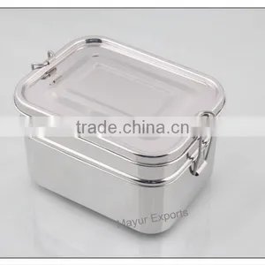 Stainless Steel Lunch Box / Bento Box - 2-tier thumbnail-1