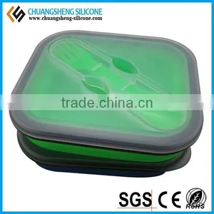 Portable Lunch Box, FDA Silicone Box, Anti-broken Kids Bowl thumbnail-2