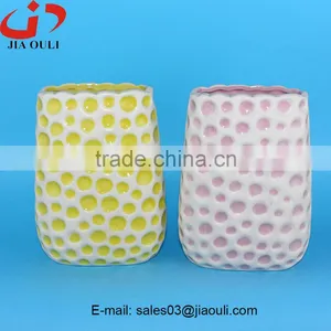 2016 Hot Sale New Home Decoration Piebald Ceramic Flower Vase thumbnail-2