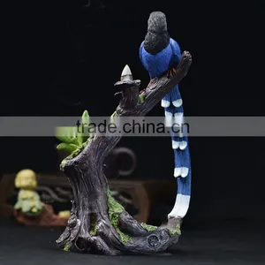Blue Sparrow Backflow Burner Creative Resin Incense Burner thumbnail-3