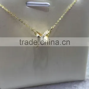 8.5-9mm Unique Golden Akoya Pearl Pendant thumbnail-1