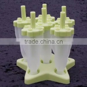 BPA Free 5 Lolly Plastic Ice Popsicle Mold thumbnail-1