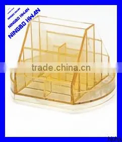 High Quality Transparent Clear Square Plastic Desktop Organizer thumbnail-1