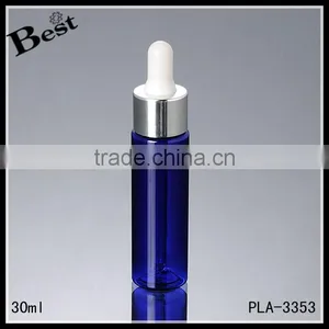 Wholesale Promotion Cosmetic Beard Oil Perfume White PP 30ml Aluminum Plastic Dropper Bottle thumbnail-6