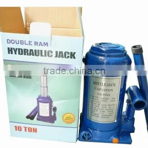 12T Hydraulic Jack High Quality Hydraulic Double Ram Bottle Jack thumbnail-3