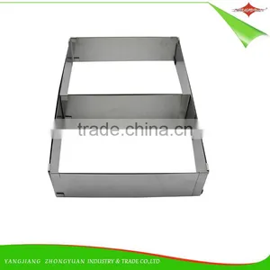 ZY-F1393 Good Price Square Stainless Steel Cake Mold Cake Ring thumbnail-4