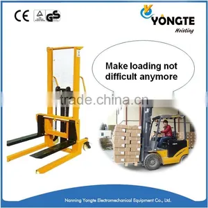 1Ton, 2 Ton Forklift With Pallet Manual Hydraulic Hand Stacker thumbnail-6