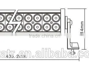 Car LED Light Bar 72W thumbnail-2