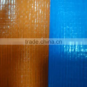 Factory Pirce PE Tarpaulin Orange/Blue Roll Material thumbnail-1