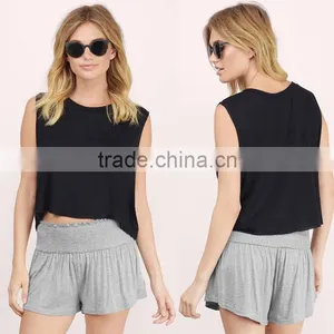 Guangzhou Manufacturer Cheap Bulk Fashion Women Clothing Custom Summer Beach Wear Blank Board Shorts Wholesale thumbnail-1