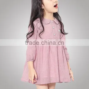 Eco-Friendly Autumn Fashion Clothing Novelty Style Little Girl Dress Cotton For Party thumbnail-2