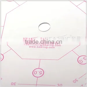 Kearing 8 Angle Patchwork Ruler Flexible Plastic Rulers With Sandwich Line Printing #P808 thumbnail-2