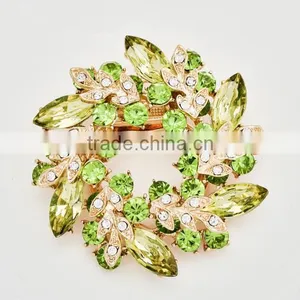 Zm53221a High Quality Fashion Women Flower Alloy Brooch With Gold Plated thumbnail-1