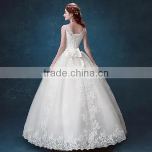 New Arrival Sexy A-Line Lace Wedding Dress 2017 Romantic Robe Mariage Vestido Dresses thumbnail-4