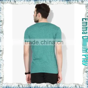2017 Mens Basic Plain Design Short Sleeves V-Neck T Shirts thumbnail-2