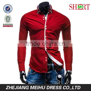 Latest Style Men's Dress Shirt Fashion Gay Men Shirts thumbnail-2