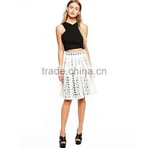 Fashion Casual Organza Embroidery Sheds Skirts thumbnail-1