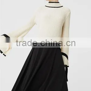Korean Design Newest Girl's Knitted Sweater Ladies Top thumbnail-3