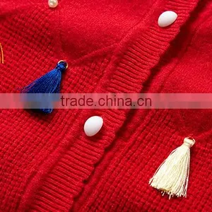 2017 OEM Custom-Made Shawl Knitting Patterns Sweater Coat for Children thumbnail-6