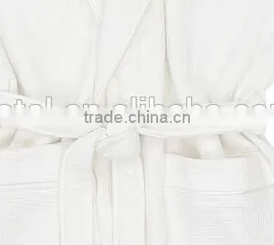 Manufacture 100% Cotton Plus Size Quilted Waffle Bathrobe thumbnail-3