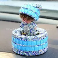 MON CHHI CHI Cartoon Car Perfume Bottle With Diamond thumbnail-2