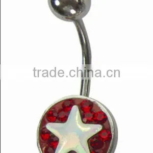 Star Banana Navel Piercing Belly Jewelry thumbnail-1