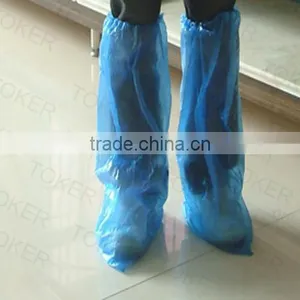 Disposable Waterproof Blue Plastic Boot Cover thumbnail-1