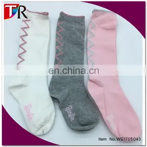 2017 Best Kids Shiny Cheveron Lurex Cotton Socks Girls School Socks thumbnail-1