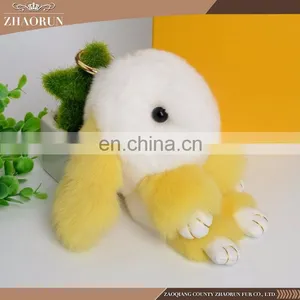 Wholesale Custom Keychain Copenhagen Mini Cute Fur Pendant thumbnail-3