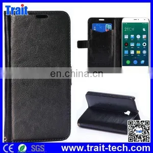 Crystal Grain Pattern Wallet Style Magnetic Flip Stand PC+PU Leather Case for Meizu MX4 thumbnail-1