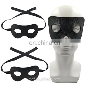 Masquerade Ball Sexy Women Faux Leather Eye Mask Wholesale Black Zorro Eye Mask for Party NCH-2477 thumbnail-1