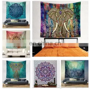 150*130cm Bohemian Mandala Beach Tapestry Hippie Throw Yoga Mat Towel Indian Polyester Beach Shawl Bath Towel thumbnail-1