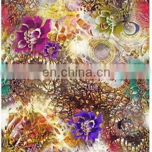100% Cotton Fabric Digital Printing Custom Design and Stock Designs thumbnail-1