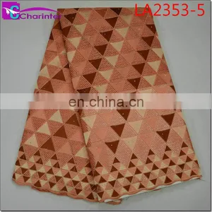 High Quality African Big Heavy Lace Fabrics LA2353 thumbnail-6