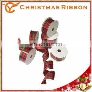 Elegant 1.5" X 10y Plaid Christmas Ribbon Are Available thumbnail-3