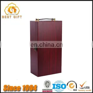 TOP SUPPLIER Rosewood Wooden Wine Box With Handle for 2 Bottles thumbnail-1