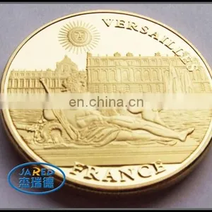 Shiny Finish Gold and Silver Color Metal Crafts Souvenir Coin for Sales thumbnail-3