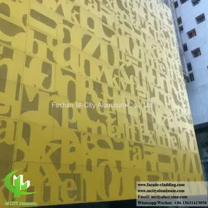 Perforating Metal Sheet Solid Aluminum Cladding Panels for Building Wall Decoration thumbnail-1