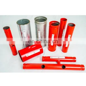 ASTM A795 8" Red Epoxy Welded Steel Pipe Thread End ASTM A53 SCH 40 thumbnail-5