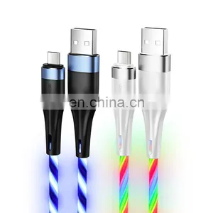 JOYROOM Braided l Led Light Usb Data Cable Fiber Optic Lighting Cable thumbnail-1