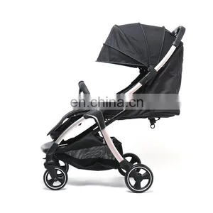 Auto Folding Baby Stroller Comfort Price Light Weight Pram thumbnail-6