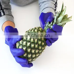 Fruit Usage Anti Puncture And Anti Cut High Level Performance Long Sleeve PVC Sandy Pineapple Plantations Gloves thumbnail-1