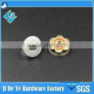 Quincunx Thin Brass Nickel Magnetic Button thumbnail-2