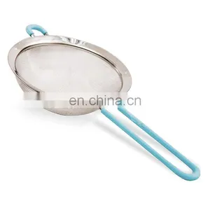 Best Selling Silicone Handle Stainless Steel Strainer Filter thumbnail-2