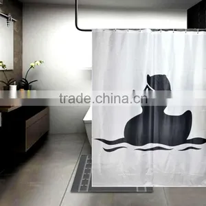 Duck Children Shower Curtain Hand Painted Shower Curtains Designs thumbnail-1
