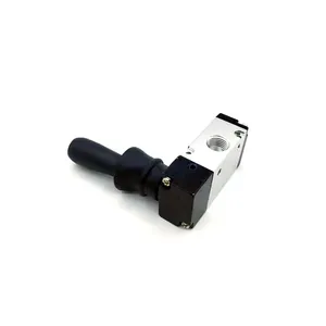 4HA210-06 5 Way 1/8 Inch Air Control Valve Manual Pneumatic Reset Hand Lever Valve thumbnail-3
