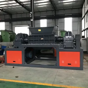 Plastic Bottle Shredding Waste Rubber Tyre Tire Double Shaft Shredder Scrap Metal Shredder Machine thumbnail-2