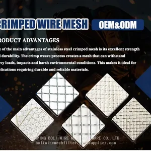 BOLI WIRE MESH CRIMPED MESH.stainless Steel Crimped Mesh Screen thumbnail-5
